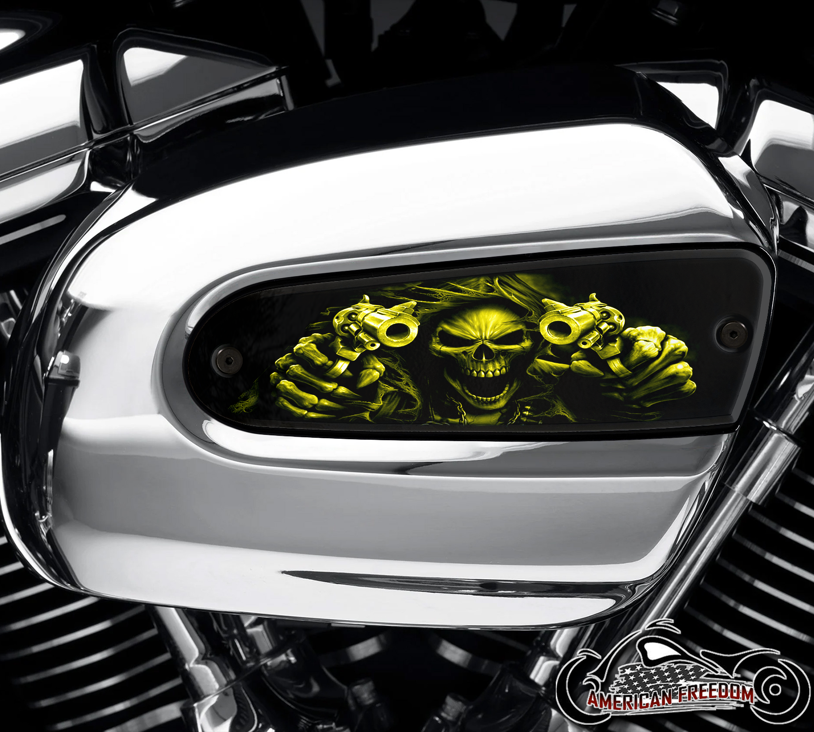 Harley Davidson Wedge Air Cleaner Insert - Gunfighter Yellow